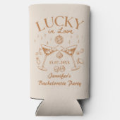 ラッキー・イン・ラブ・バチェロレッテ週末 スリム缶クーラー (裏面)