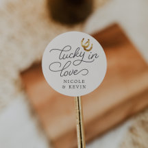 ラッキー・イン・ラブ |ホース素朴シューズ結婚式の引き出物