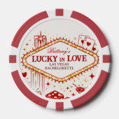 ラッキー・イン・ラブ ラスベガス バチェロレッテ カジノパーティー ポーカーチップ (正面)