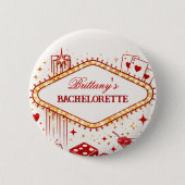 ラッキー・イン・ラブ ラスベガス ブライズゲットウェイ カジノパーティー 缶バッジ (正面)