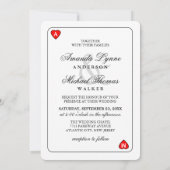 ラッキー・イン・ラブ – 一緒に – 結婚式招待状 招待状 (裏面)