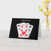 ラッキー・イン・ラブ（種類7の4枚）カード カード (黄色い花)