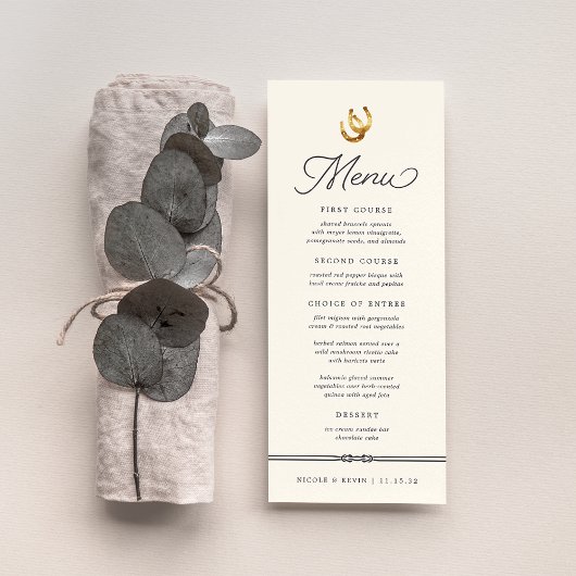 ラッキー・イン・ラブ |素朴馬の結婚靴 メニュー