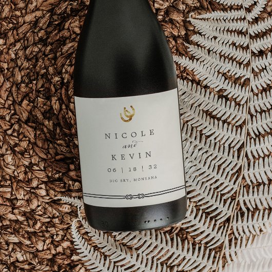 ラッキー・イン・ラブ |素朴馬の結婚靴 ワインラベル