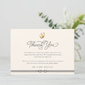 ラッキー・イン・ラブ |馬素朴靴結婚の写真 サンキューカード (スタンド正面)