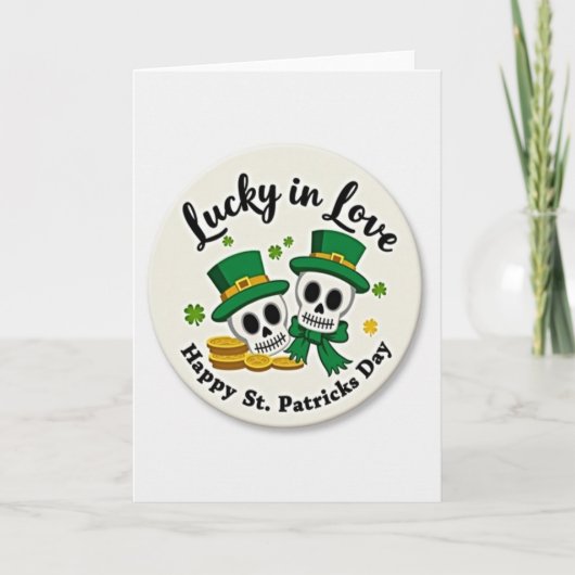 ラッキー・イン・ラブ St Patricks Day カード (正面)