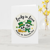 ラッキー・イン・ラブ St Patricks Day カード (黄色い花)