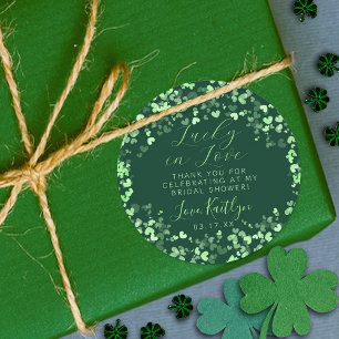 ラッキー・イン・ラブ St. Patrick's Day ブライダルシャワー ラウンドシール
