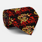 ラッキー・エネルギーでドラゴンスネーク ネクタイ (ロール)
