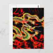 ラッキー・エネルギーでドラゴンスネーク ポストカード (正面/裏面)