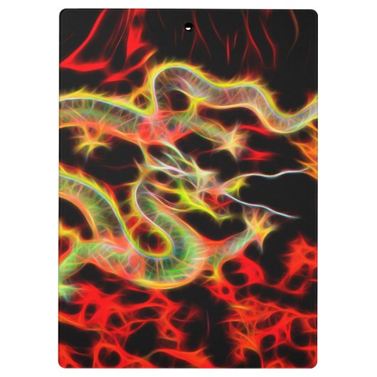 ラッキー・エネルギーのドラゴンファイヤー クリップボード (裏面)