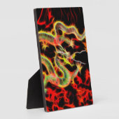 ラッキー・エネルギーのドラゴンファイヤー フォトプラーク (側面)