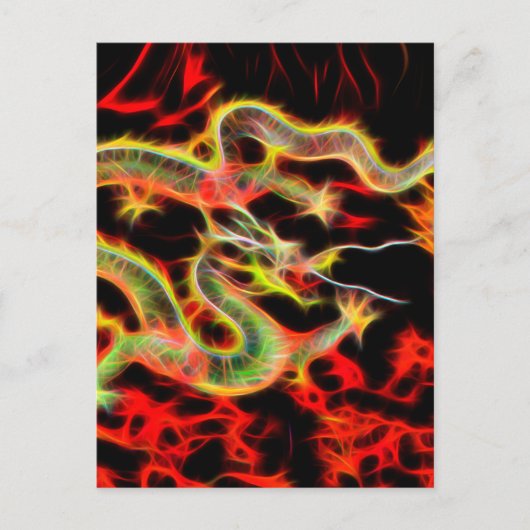 ラッキー・エネルギーのドラゴンファイヤー ポストカード (正面)