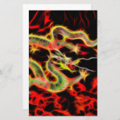 ラッキー・エネルギーのドラゴンファイヤー 便箋 (正面/裏面)