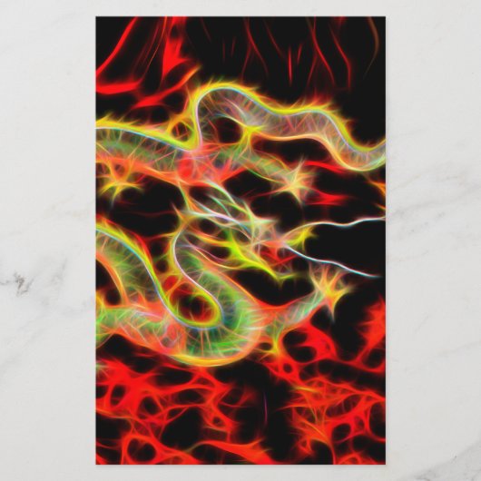 ラッキー・エネルギーのドラゴンファイヤー 便箋 (正面)