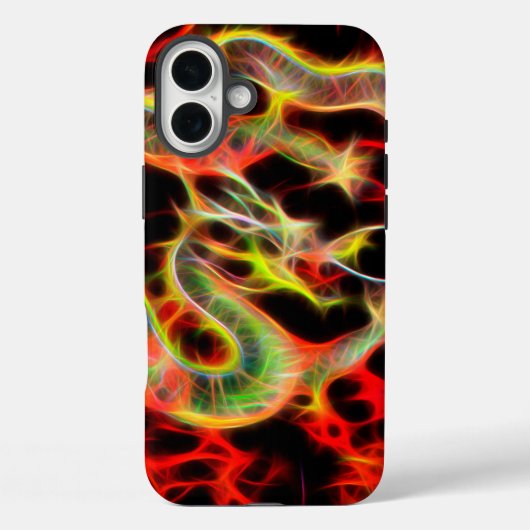 ラッキー・エネルギーのドラゴンファイヤー Case-Mate iPhoneケース (裏面)