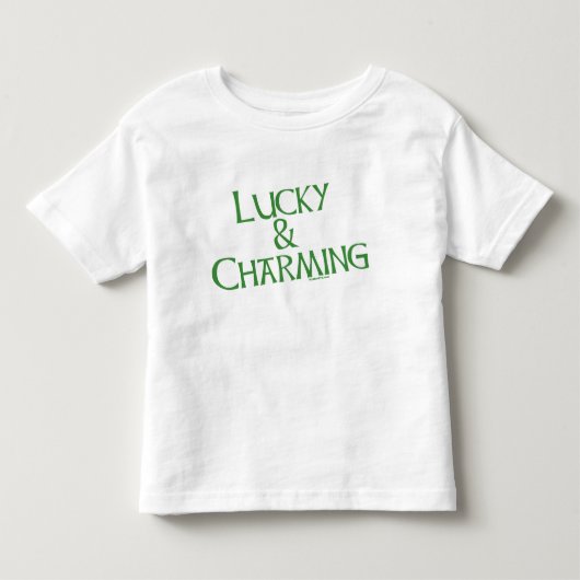 ラッキー&キッ魅力的ト トドラーTシャツ (正面)