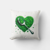 ラッキー・クローバー🍀永遠の幸運の象徴 クッション (正面)