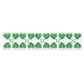 ラッキー・クローバー🍀永遠の幸運の象徴 ショートテーブルランナー (横)