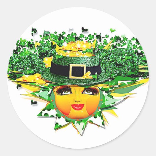 ラッキー・サン！ ラウンドシール (正面)