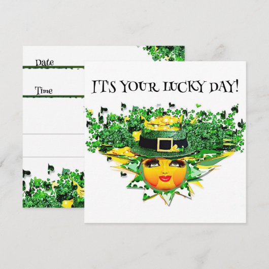 ラッキー・サン！ 招待状 (正面/裏面)