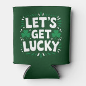 ラッキー・シャムロックおもしろい・セント・パトリックの日 缶クーラー (正面)