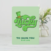 ラッキー シャムロック セントパトリックデー パーティー ご招待 招待状 (スタンド正面)