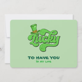 ラッキー シャムロック セントパトリックデー フラット カード
