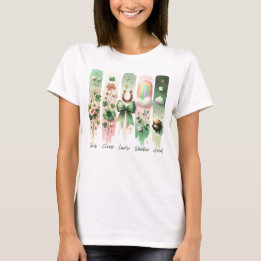 ラッキー・シンボル、セント・パトリックの日Tシャツ Tシャツ