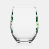 ラッキー・ジャスト賛美・パトリックの日 ステムなしワイングラス (左)