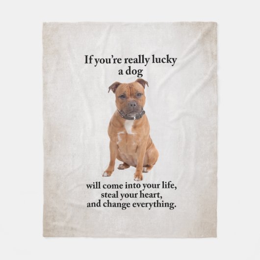 ラッキー・スタフィー フリースブランケット (正面)