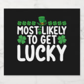 ラッキー・セント・パトリックの日アイルランド語を受け取る可能性が最も高い ビールラベル (シングルラベル)