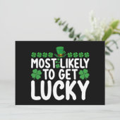 ラッキー・セント・パトリックの日アイルランド語を受け取る可能性が最も高い 招待状 (スタンド正面)