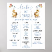 ラッキー・ダック1st誕生日マイルストーン ポスター (正面)