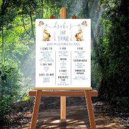 ラッキー・ダック1st誕生日マイルストーン ポスター