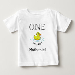 ラッキー・ダック Tシャツ 1歳の誕生日おめでとう服