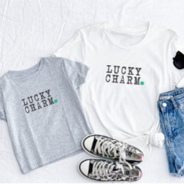 ラッキー チャーム セントパトリックデー ラッキークローバー ベビーTシャツ