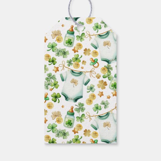 ラッキー チャーム ベビー シャワー 感謝の気持ちを伝えるギフト タグ (裏面)