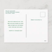 ラッキー・デイレトロスタイルセント・パトリック・デイを開催 シーズンポストカード (裏面)