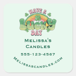 ラッキー・デイレトロタイポグラフィ事業 スクエアシール