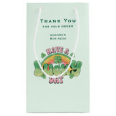 ラッキー・デイレトロタイポグラフィ事業 スモールペーパーバッグ (裏面)