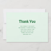 ラッキー・デイレトロタイポグラフィ サンキューカード (裏面)