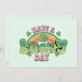 ラッキー・デイレトロタイポグラフィ シーズンカード (正面/裏面)