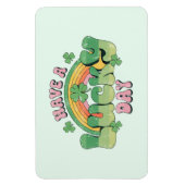 ラッキー・デイレトロタイポグラフィ マグネット (縦)