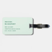 ラッキー・デイレトロタイポグラフィ ラゲッジタグ (裏面横)