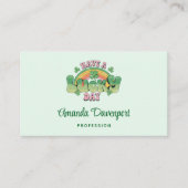 ラッキー・デイレトロタイポグラフィ 名刺 (正面)