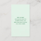 ラッキー・デイレトロタイポグラフィ 名刺 (裏面)