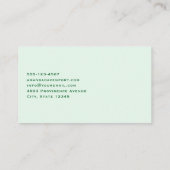 ラッキー・デイレトロタイポグラフィ 名刺 (裏面)