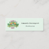 ラッキー・デイレトロ聖パトリックの日を過ごす スキニー名刺 (正面)