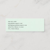 ラッキー・デイレトロ聖パトリックの日を過ごす スキニー名刺 (裏面)